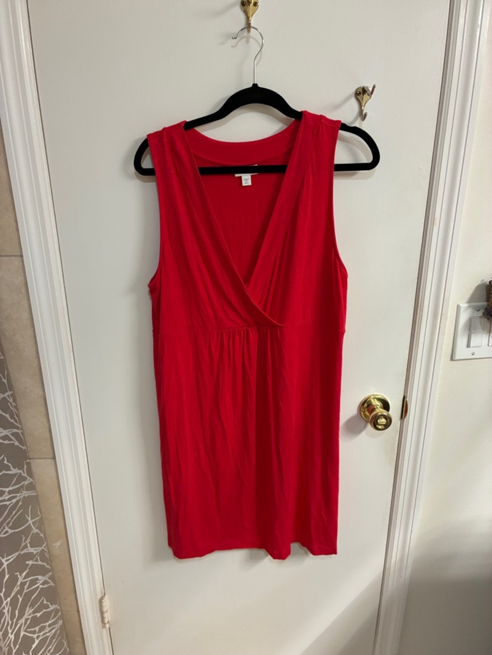 J. Jill Sleeveless Red Midi Dress Sz XLP